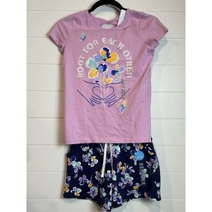 Carter's Kid 2 Pc Outfit Purple Blue Floral‎ Girl's 12 NWT